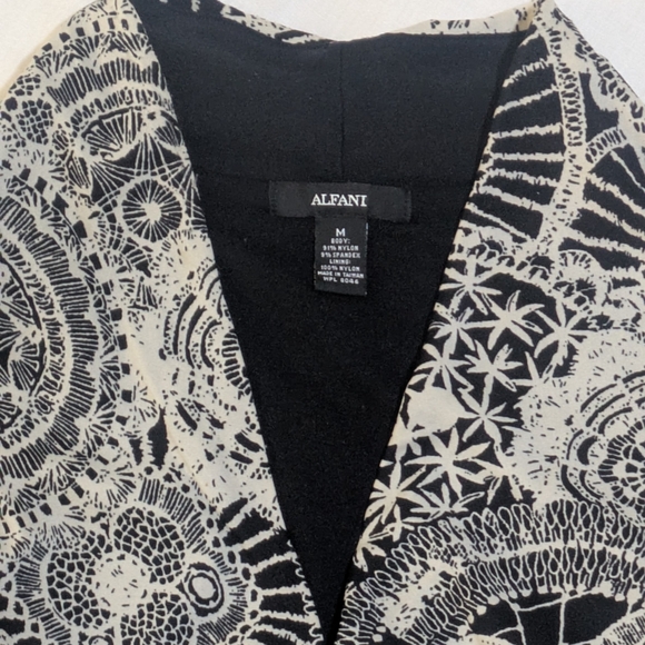 Alfani Black and Cream Blouse - Picture 2 of 11